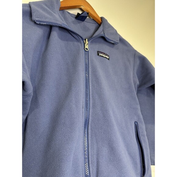 Kids‎ Patagonia Blue Lavender Full-Zip Fleece Jacket SIZE medium - Picture 3 of 5